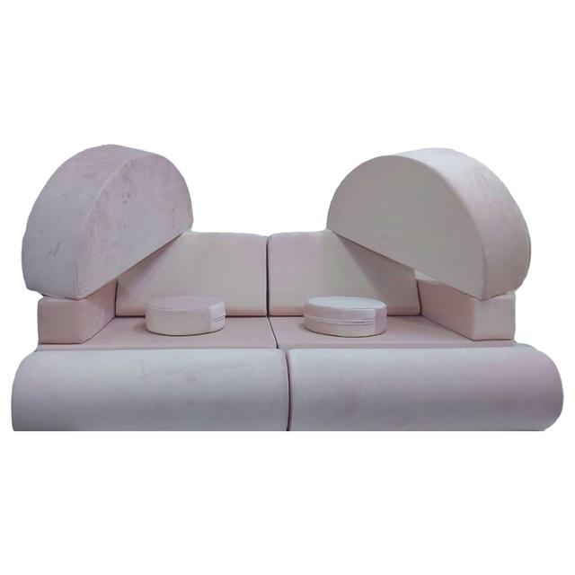 Fudgee Kids - Double Trouble Bundle Play Cushions - Powder Pink - 14pcs