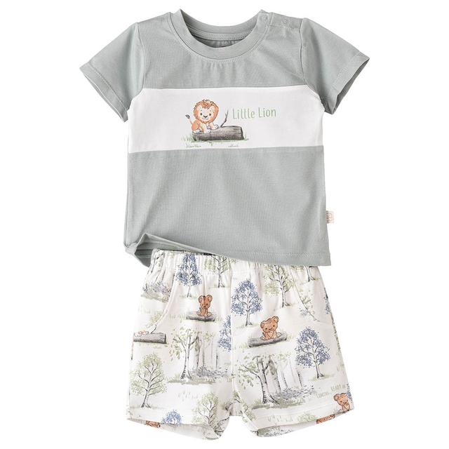 Elegant Kids - 2pc-Set - Boy's Cotton Breezy Comfort Tee And Shorts