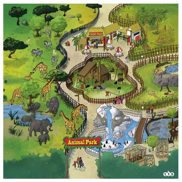 TTS - Active World Tuff Tray Mat Only - Safari Park