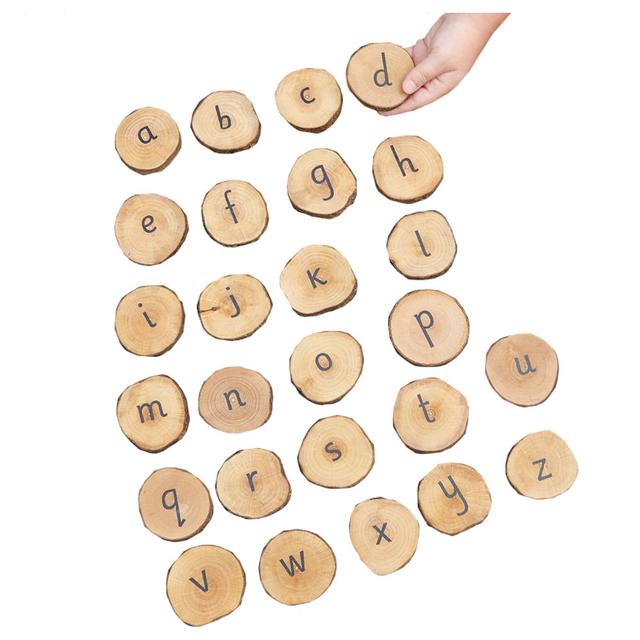 TTS - Mini Wooden Alphabet Discs - 26pcs