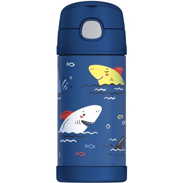 Thermos - Kids Funtainer Stainless Steel Bottle - Sharks - 355 ml