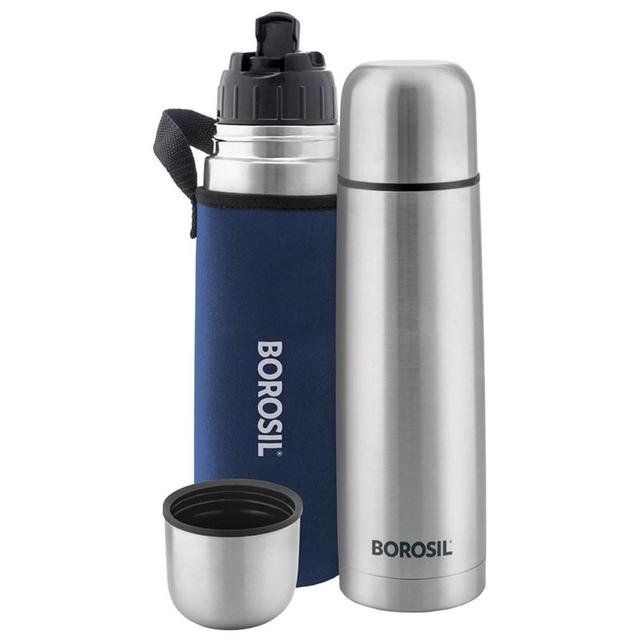 Borosil - Vacuum Insulated Thermo Flask With Carry Jacket - 1000 ml