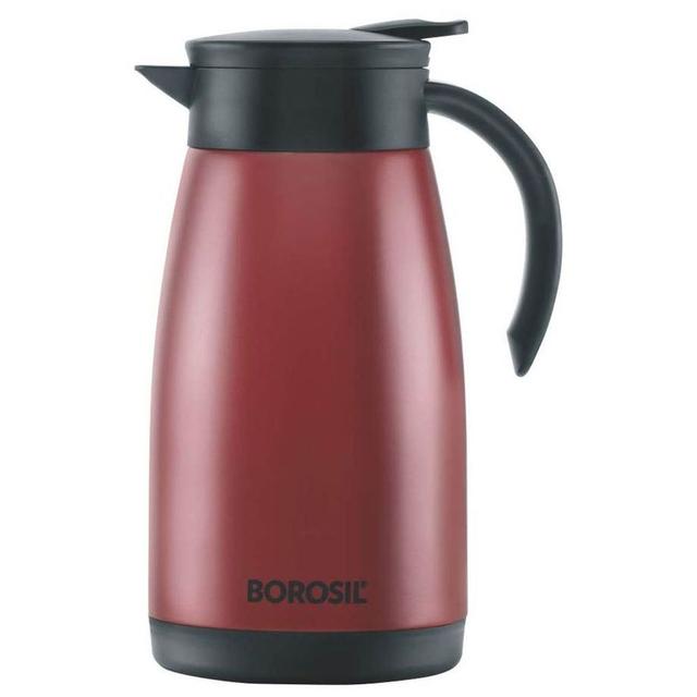 Borosil - Vacuum Insulated Stainless Steel Teapot - Red - 1.5 L