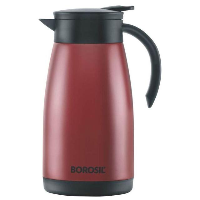 Borosil - Vacuum Insulated Stainless Steel Teapot - Red - 1 L