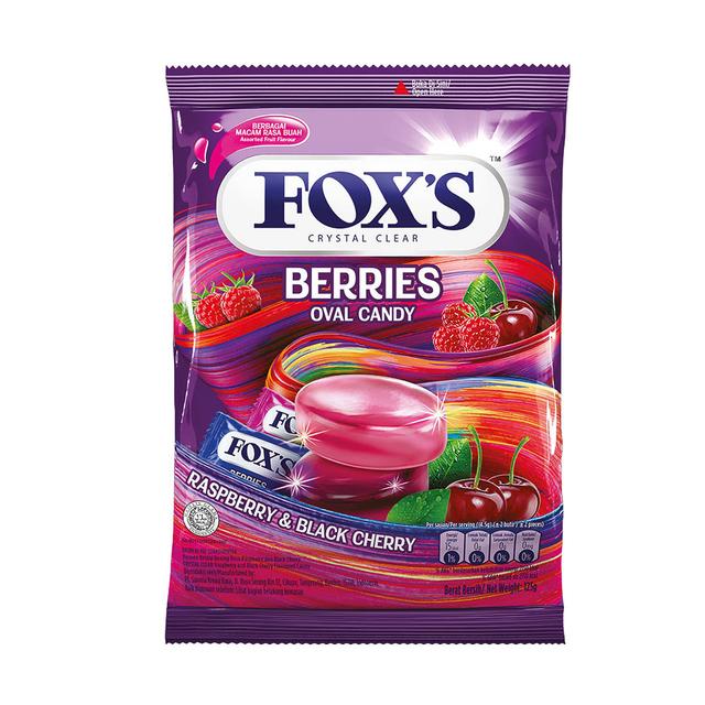 Fox's - Berries Oval Candy Bag - 125 g