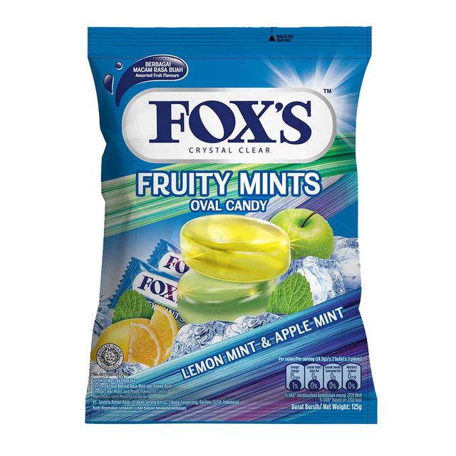 Fox's - Fruity Mints Oval Candy Bag - 125 g