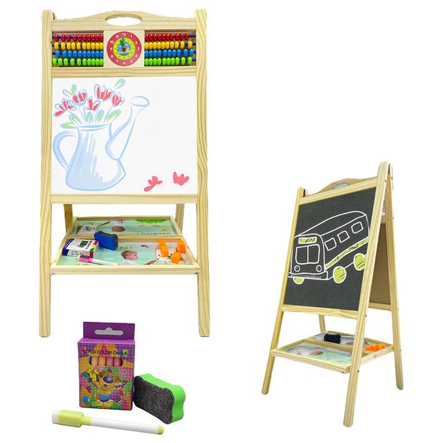 Factory Price - Double Sided Wooden Easel Board w/ Accessories