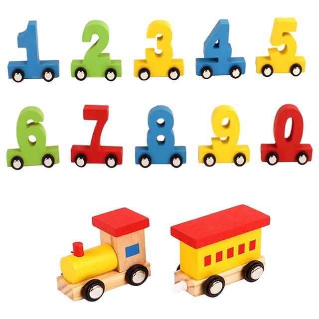 Factory Price - Wooden Digits Train Set - 11pcs