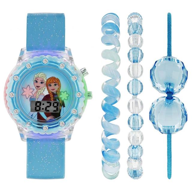 Disney - Frozen Digital Light-Up Watch w/ Bracelets - Blue - 4 Pcs