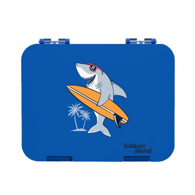 Rainbow Skool - 4-6 Compartment Lunch Box - Shark - Blue (Exclusive)