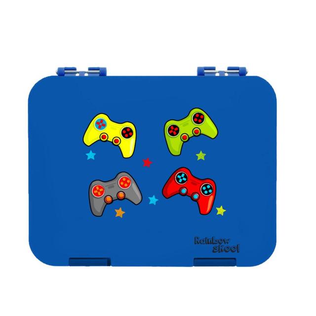 Rainbow Skool - 4-6 Compartment Lunch Box - Joystick - Blue (Exclusive)