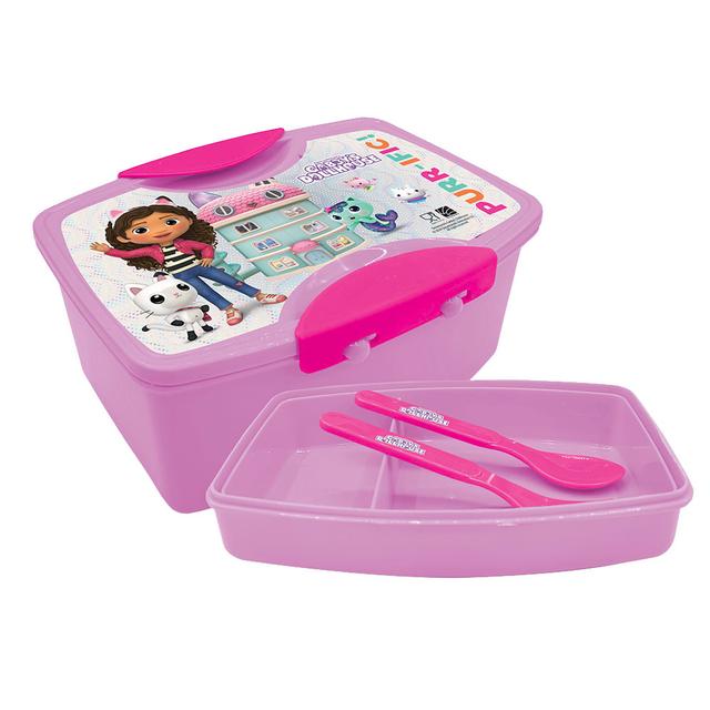 Gabby's Doll House - Lunch Box With Fork And Spoon