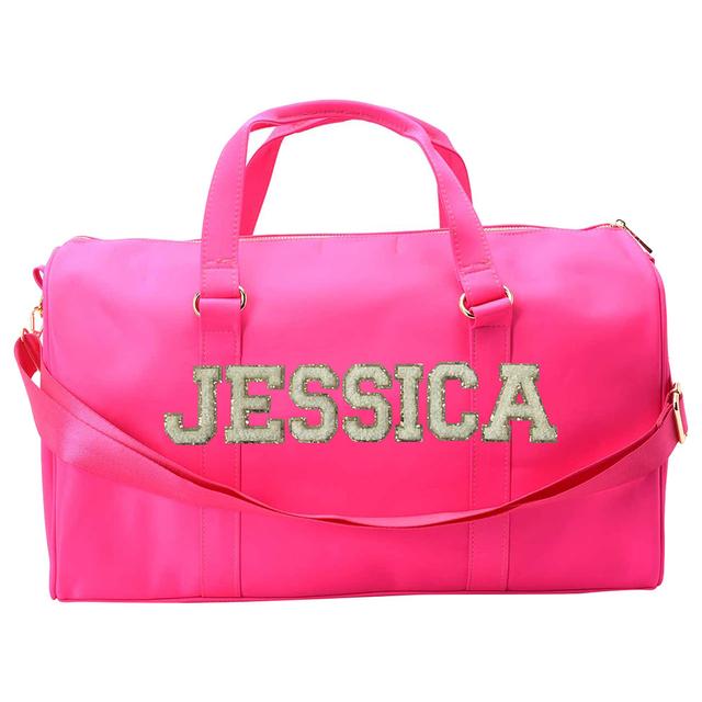 The Happy Tribe - Personalized Gym Bag - Neon Pink 