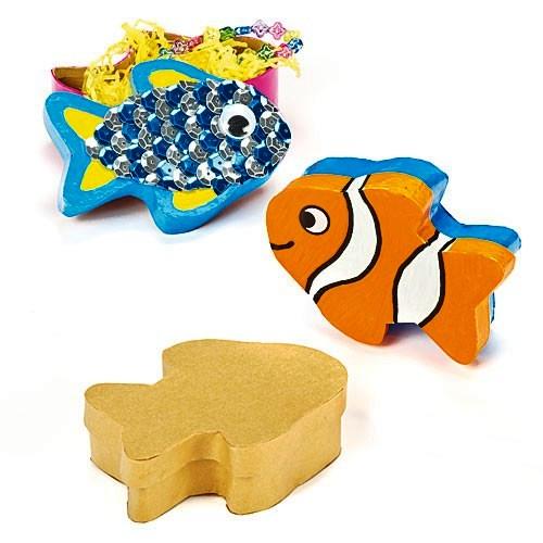 Baker Ross Fish Craft Boxes (pack of 4)