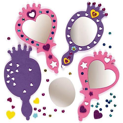 Baker Ross Princess Mirror Kits (Pack of 4)