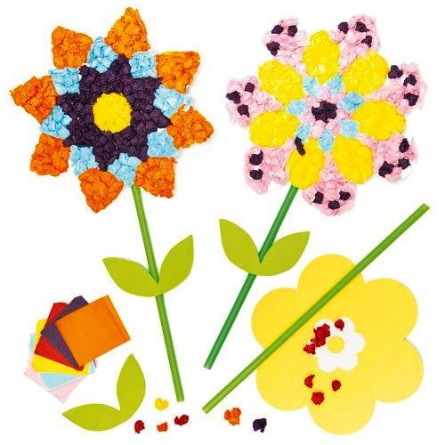 Baker Ross Flower Tissue Craft (Pack of 3)