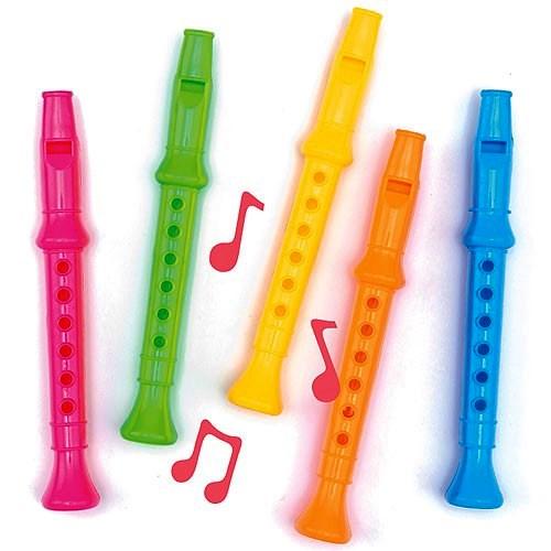 Baker Ross Colourful Flutes (Pack of 6)