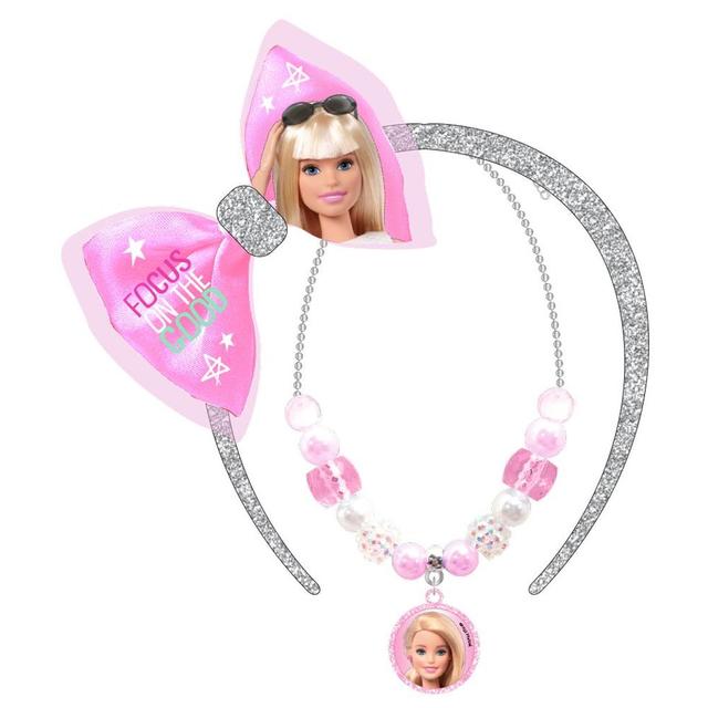 Barbie - Girls Hair Band With Necklace Set