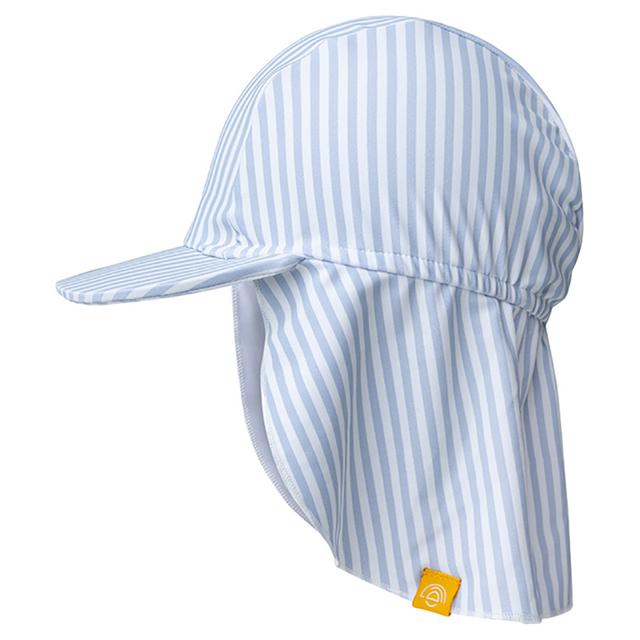 Swim Essentials - Striped Baby Sun Swim Hat - Blue/White