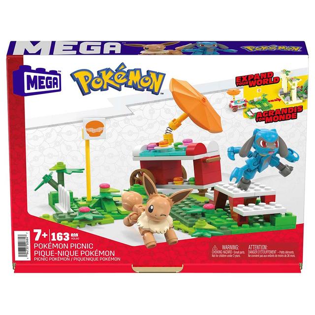 Mattel Games - Mega Pokemon Puff Picnic Adventure Builder Playset - 163pcs