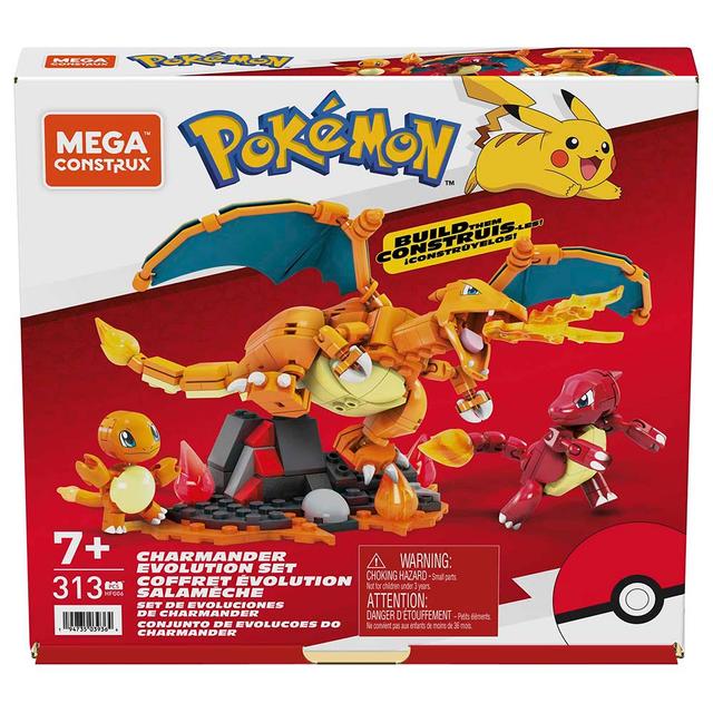 Mattel Games - Mega Pokemon Charmander Evolution Set - 313pcs