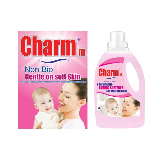 Charmm - Non-Bio Detergent Powder 2kg + Fabric Softener 2L