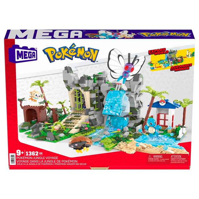 Mattel Games - Mega Pokemon Playset - Jungle Voyage - 1362pcs