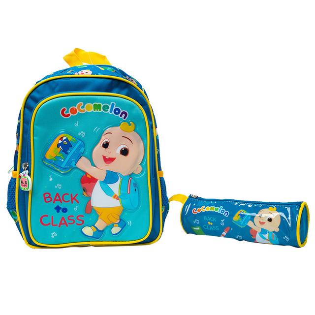 Cocomelon - Back Pack 12-inch With Pencil Case - Green