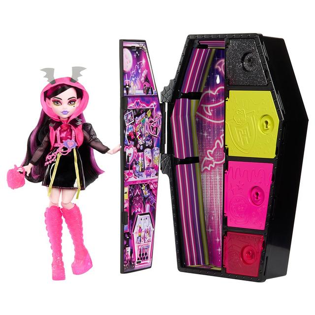 Monster High - Neon Frights Series Doll And Fashion Set - Draculaura