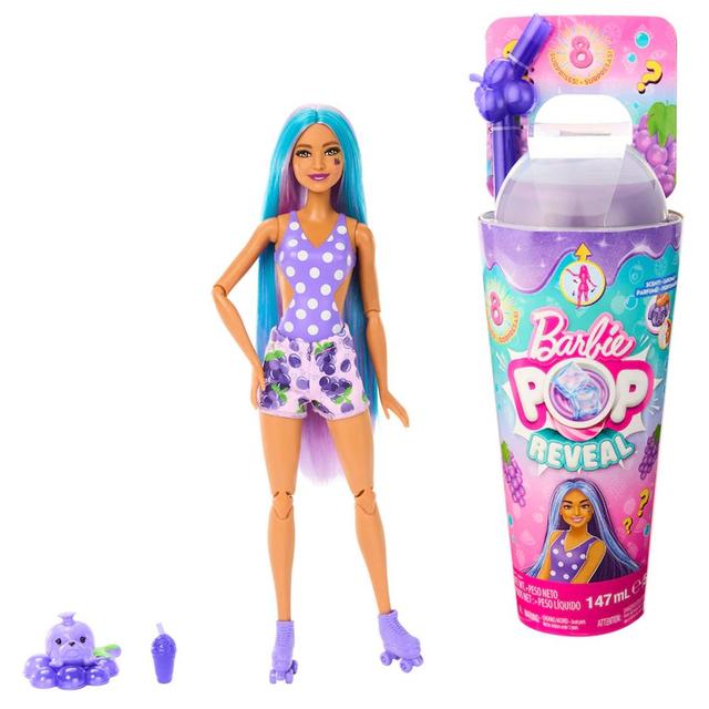 Barbie - Pop Reveal Juicy Fruit Series Doll - Grape Fruits theme