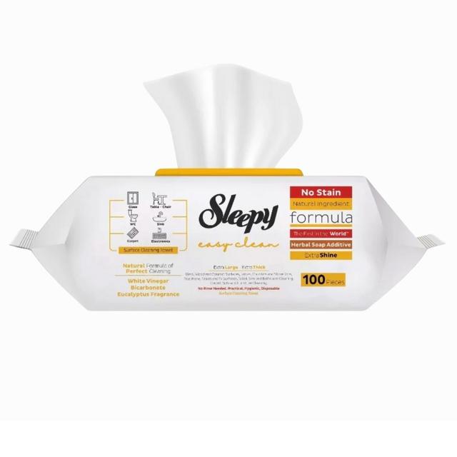 Sleepy - Multi-Surface Cleaning Wipes - Herbal Soap- 100 Pcs