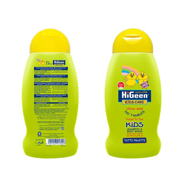 HiGeen - Kids Shampoo - Tutti Fruitty - Bitty And Mitty - 250 ml