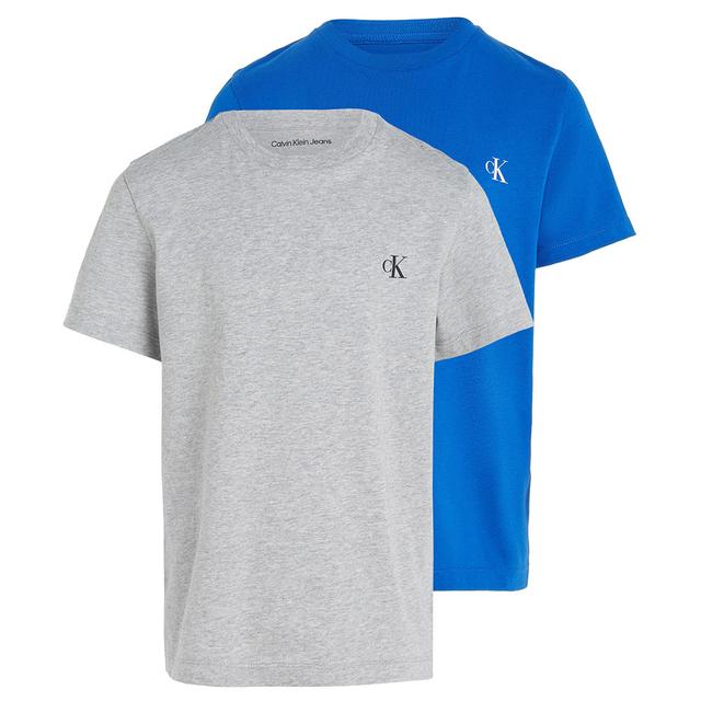 Calvin Klein - 2pc-Set - Boys Monogram T-Shirt - Kettle Blue/Grey Heather