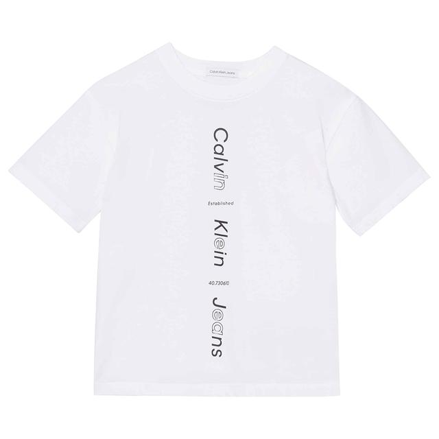 Calvin Klein - Logo Design Relaxed Shor Sleeves T-Shirt - White