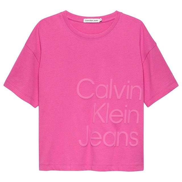 Calvin Klein - Puff Hero Logo T-Shirt - Pink