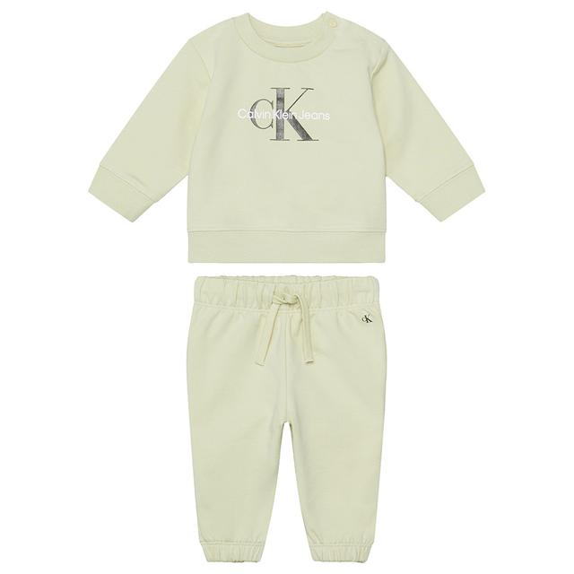 Calvin Klein - 2pc-Set - Monogram Sweatshirt & Joggers - Green