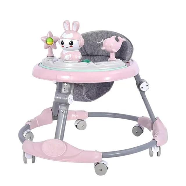 Pikkaboo - Rforrabbit Roll & Learn Baby Walker - Pink