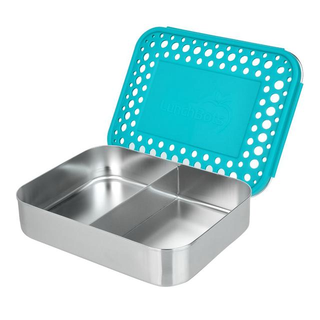 Lunchbots - Duo Bento Stainless Steel Lunchbox - 600ml - Aqua