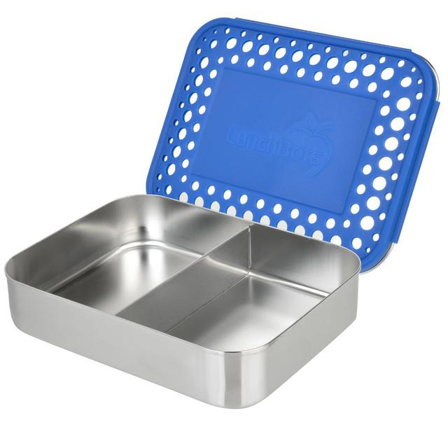 Lunchbots - Duo Bento Stainless Steel Lunchbox - 600ml - Blue