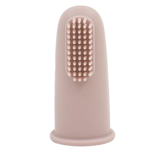 A'ish Home - Silicone Finger Toothbrush - Rose Pink