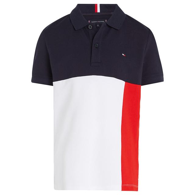 Tommy Hilfiger - Colorblock Short Sleeves Polo T-Shirt - White