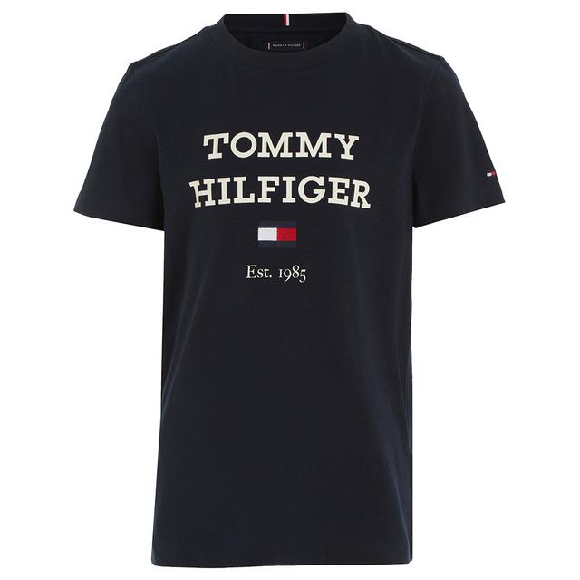 Tommy Hilfiger - TH Logo Print Short Sleeve Tee - Blue