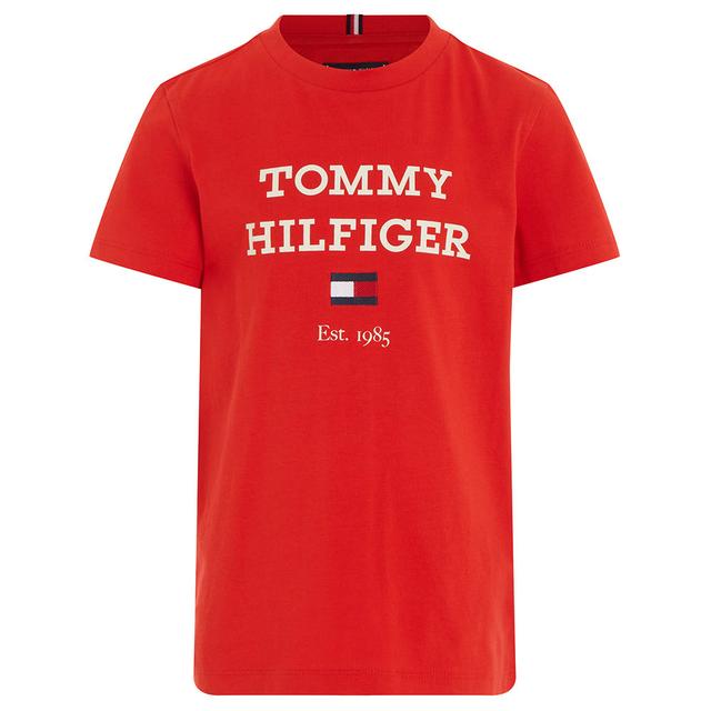 Tommy Hilfiger - TH Logo Print Short Sleeve Tee - Red