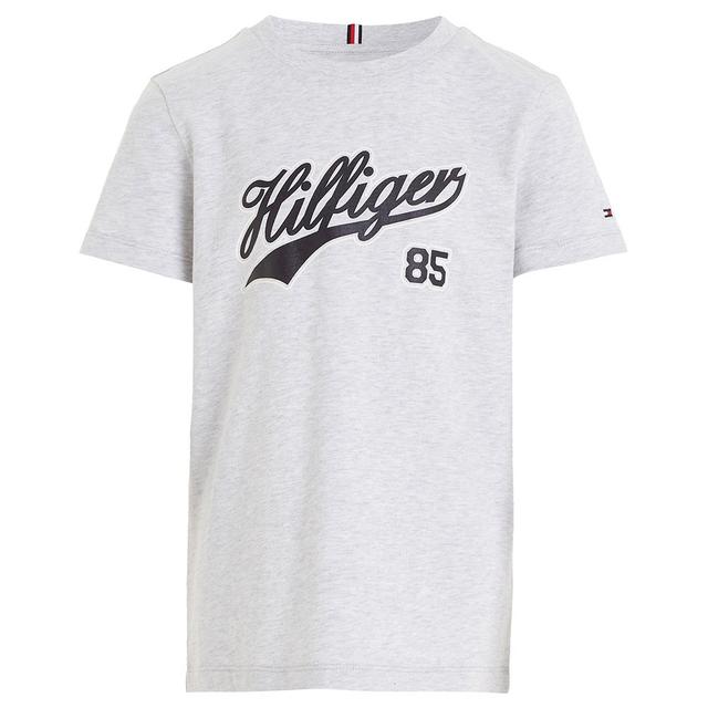 Tommy Hilfiger - Hilfiger Script Short Sleeve Tee - Grey