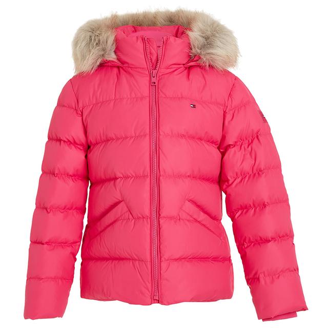 Tommy Hilfiger - Essential Down Fur Hood Jacket - Pink