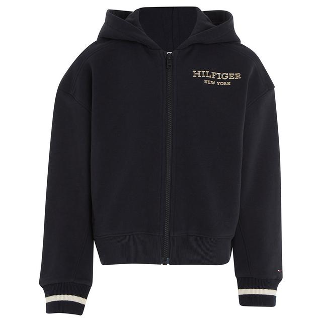 Tommy Hilfiger - Monotype Foil Zip Thru Hoodie - Blue