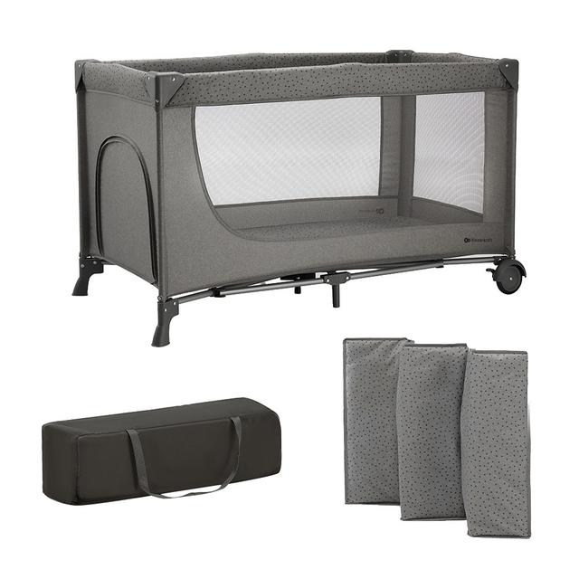 Kinderkraft - Joy 2 Travel Cot With Accessories - Dark Grey