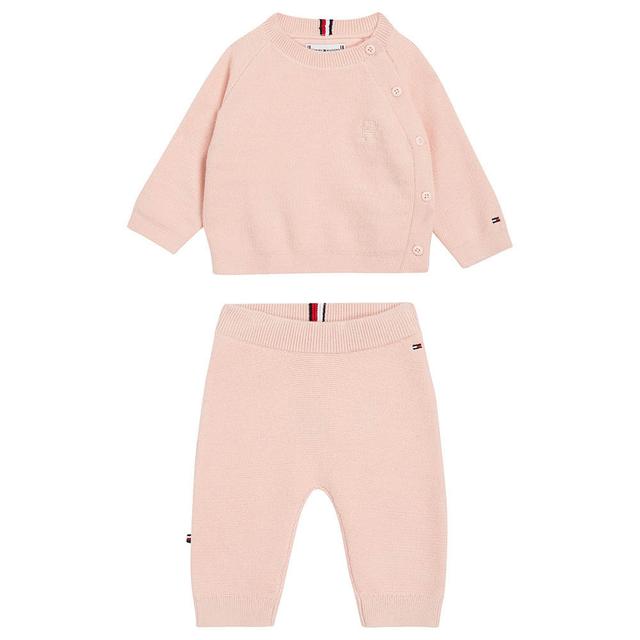 Tommy Hilfiger - 2pc-Set - Baby Monogram Sweater & Joggers - Pink