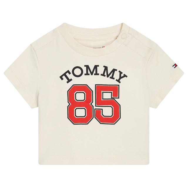 Tommy Hilfiger - Baby 85 Short Sleeve Varsity Tee - Beige