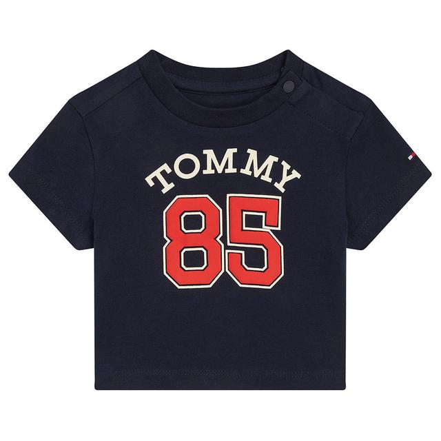 Tommy Hilfiger - Baby 85 Short Sleeve Varsity Tee - Blue